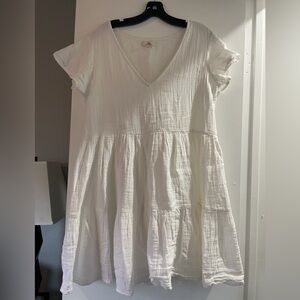 Rip Curl White V-Neck Dress